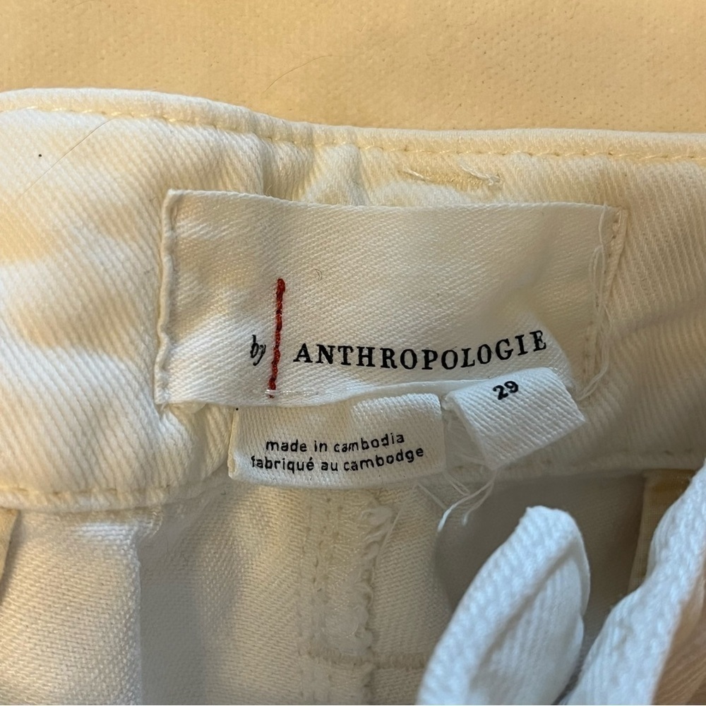 Anthropologie Off White/Ivory Colored Women's Pants Size 29 - Picture 15 of 16